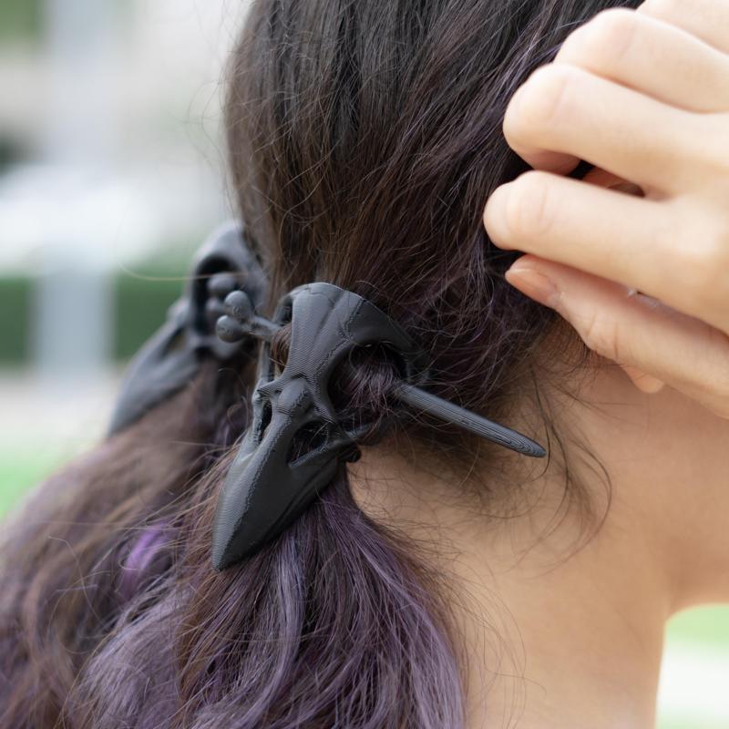 Crow Skull Hairclip 💀