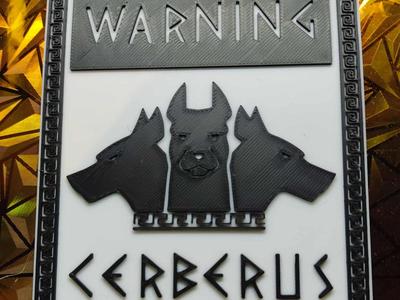 cerberus fun dog plaquette easy fast