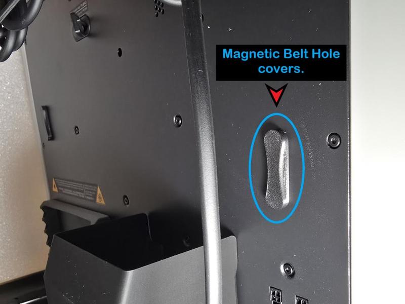 H2D Rear panel Dual Belt hole Covers - Magnetic