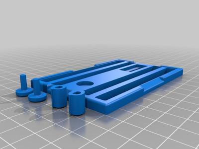 Metal Business card Jig with Hurricane Pins