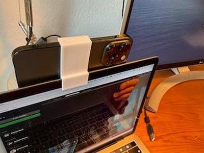 MacBook/Iphone CameraClip for Video Conferences