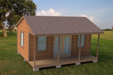 Shed with Porch 16' x 20'