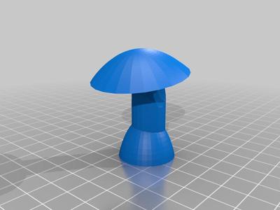 Mushroom Ornament WIP