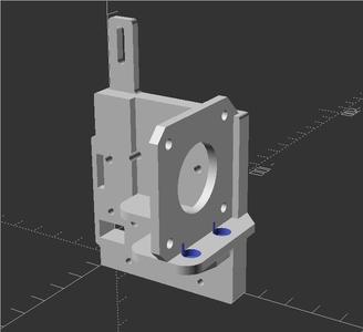 BMG Direct Hypercube Extruder Mount with inverse BLTouch mounting
