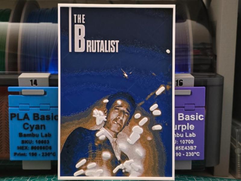 The Brutalist Movie Poster - Hueforge Art