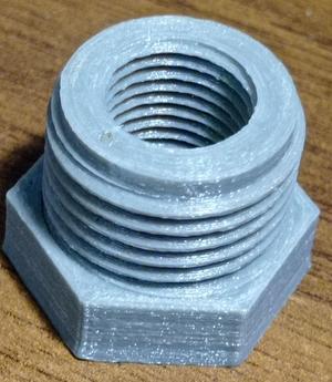 Adapter 1/2" NPT male to 1/4" NPT female