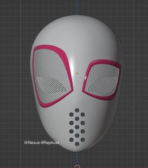 Spider-Gwen Face Shell Across the Spider-verse