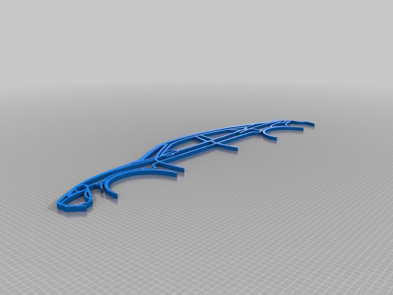 Porsche Taycan Silhoutte -2D wall art-