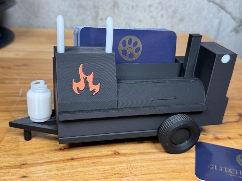 Smoker Business Card Holder with trailer (No Logo)