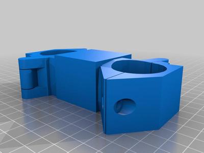 Double sided pole clamp for monitor pole