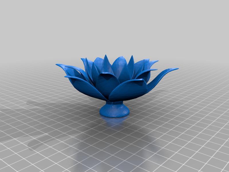 flor de loto porta vela