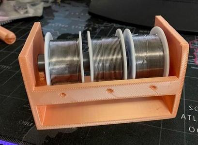 Solder spool dispenser