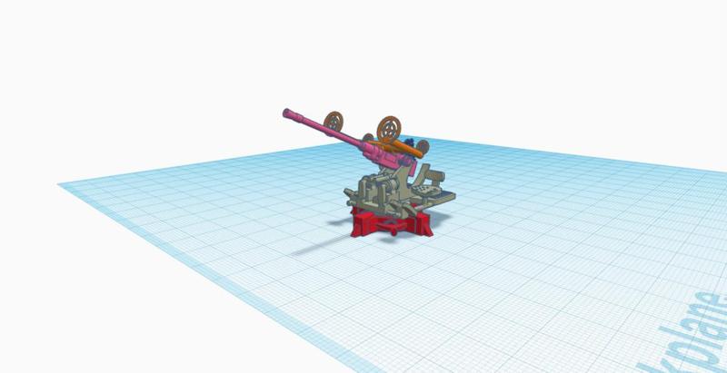 40MM Bofors AA Gun 1/72 Scale