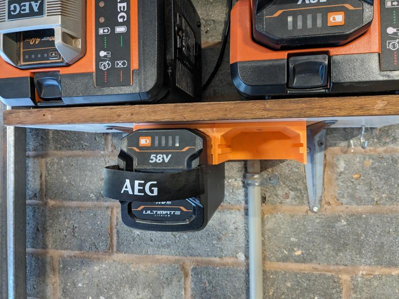 AEG 58V battery holder