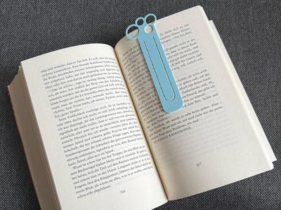 BabyBlue Bubbles Bookmark