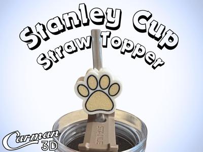 Paw Stanley Cup Straw Topper