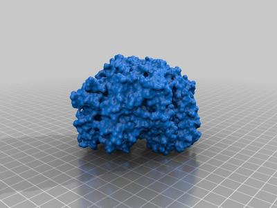 Lactate dehydrogenase sliced in half with removable FAD and substrates