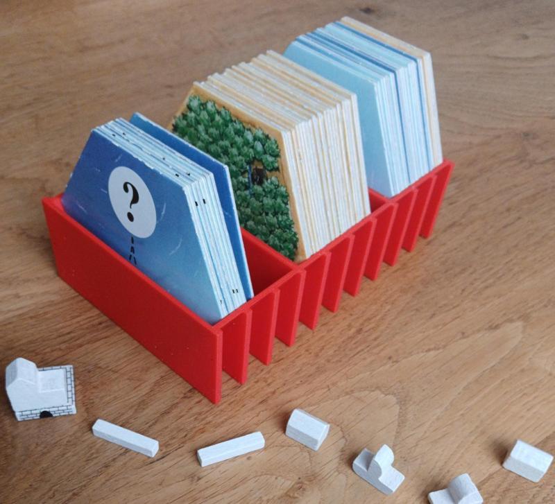 Settlers of Catan land / sea tiles organizer