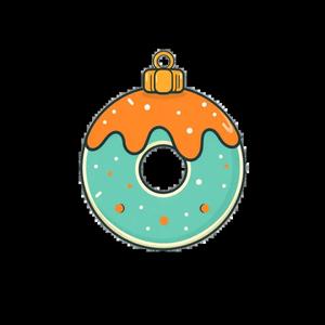 Christmas donat bauble   