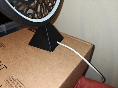 Base with hole for usb cable   