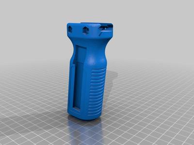 Vertical Grip w/Recess for Flashlight Pressure Switch