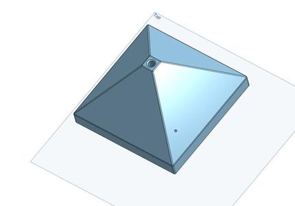 Abdeckkappe/Abschluss für Holzpfahl