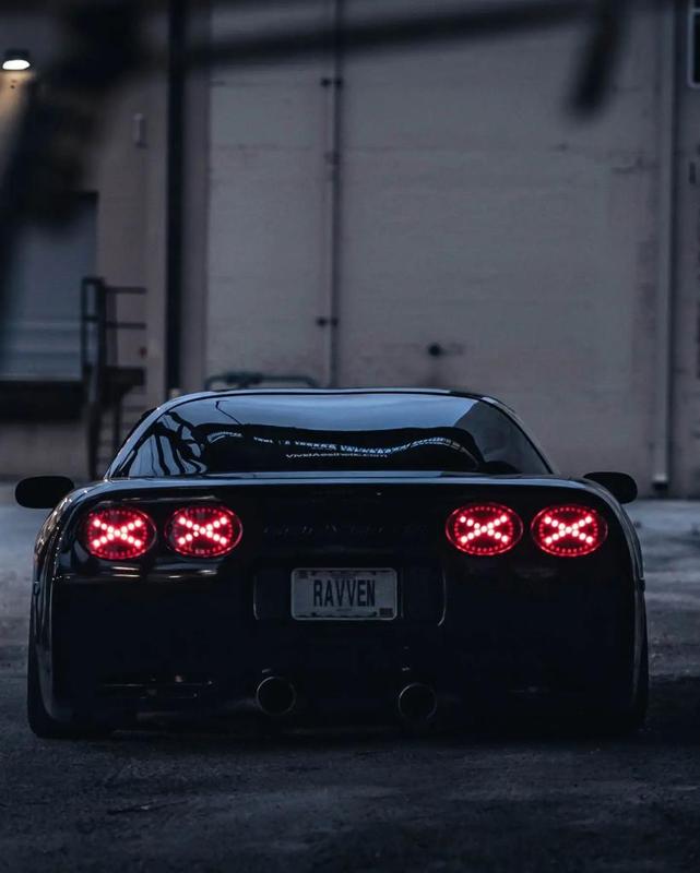 Corvette C5 Halo Taillights X Shape