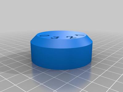 Box Fan Know with Setting Numbers