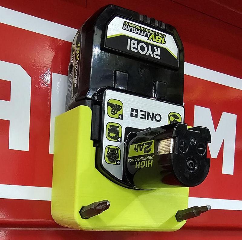 Ryobi ONE+ battery mount