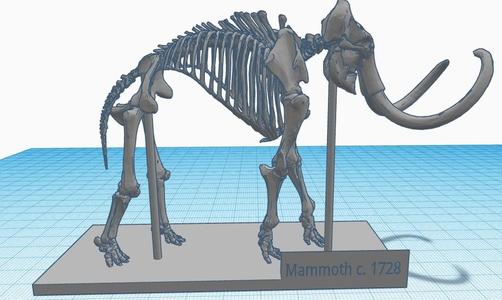 Wooly Mammoth Museum Display Remix (for miniatures)