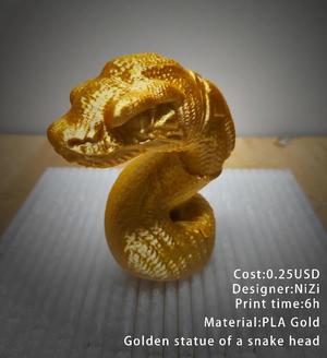 Snake head sculpture   