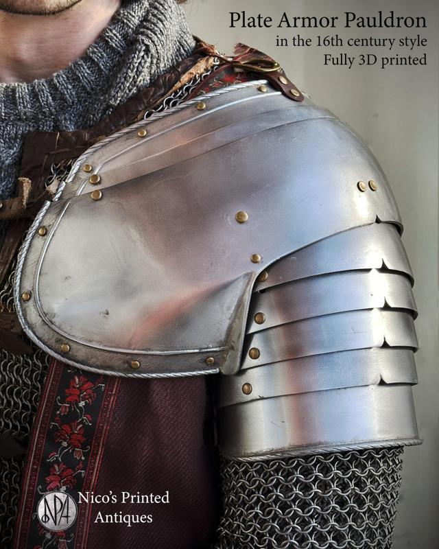 16th Century Plate Armor Pauldron