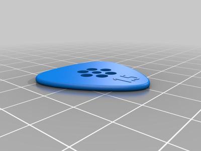 mandolin / guitar pick (1.5mm)