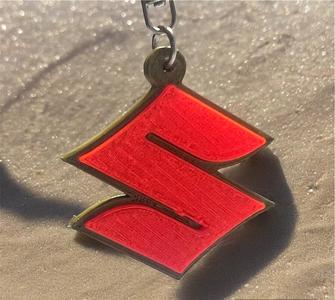 suzuki logo keychain type two