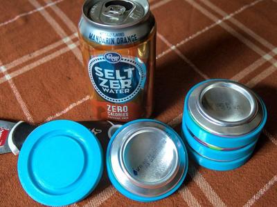 Stacking Soda can parts tray