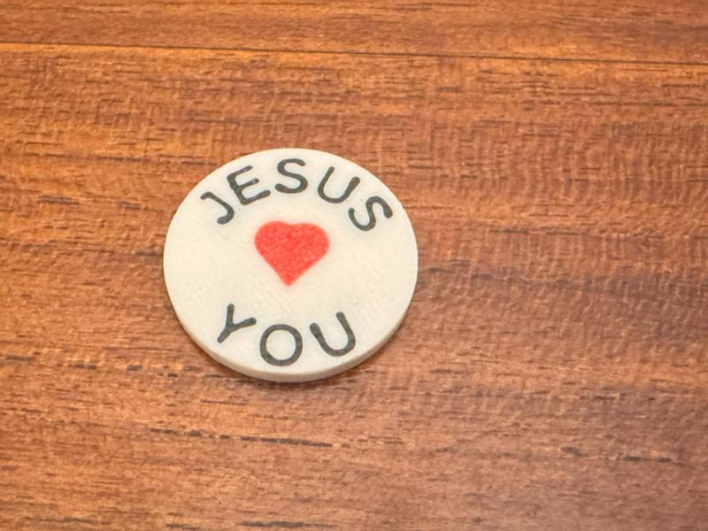 Shopping Cart Token "Jesus loves you"