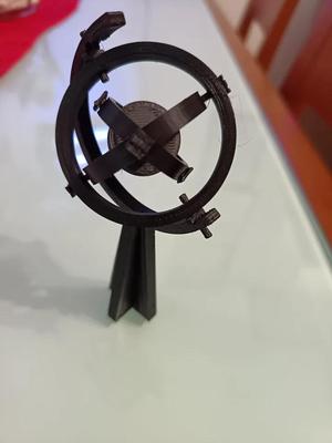 spinning fidjet (print in place) + support   