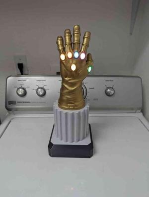 Comic Infinity Gauntlet Trophy with RGB Stones