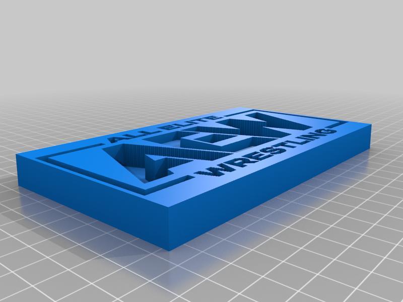 AEW All Elite Wrestling Multicolor Logo