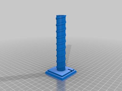 Hybrid spiral - hollow w-solid base and top slot