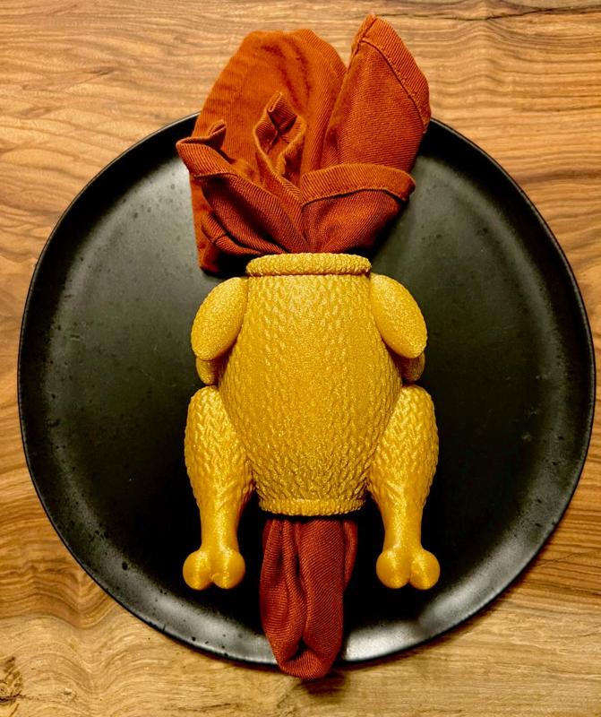Knitted Turkey Napkin Ring
