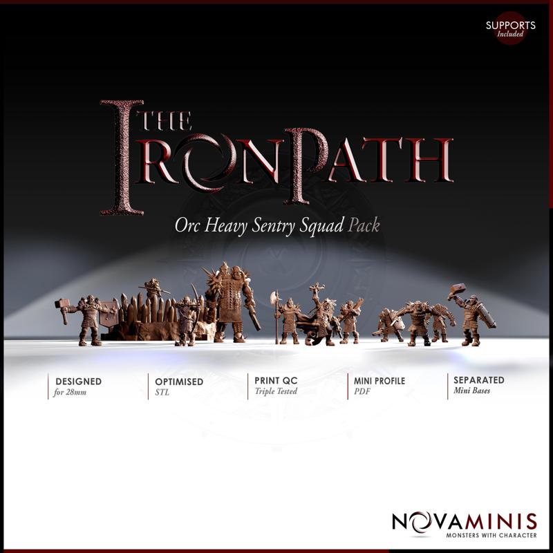 The Iron Path: Orc Heavy Sentry Squad Pack