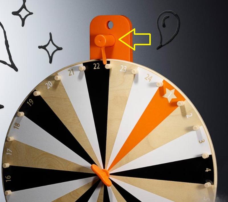 IKEA LUSTIGT wheel of fortune replacement part