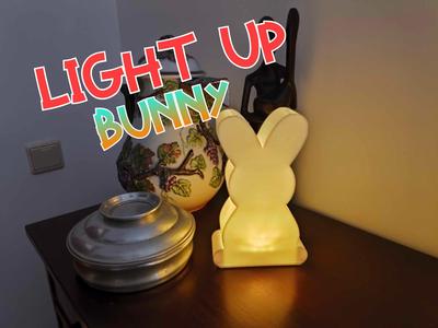 Easter decoration bunny with RGB light
