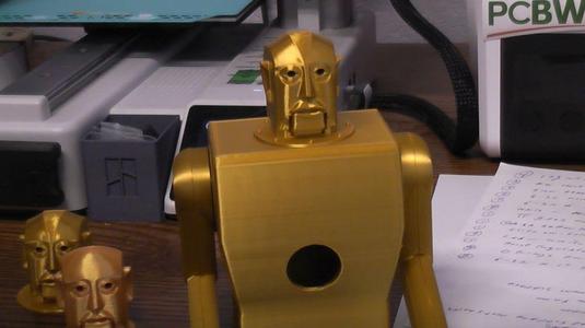 Elektro robot head remix of design by Cory C..