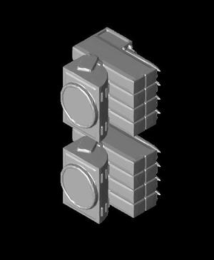 700 Scale ASROC Launcher Mk 112 with Strike ARM.stl