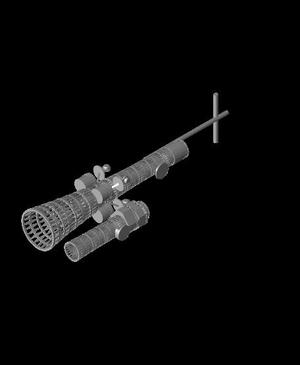 700 Scale USS Tennessee Class Cage Masts.stl