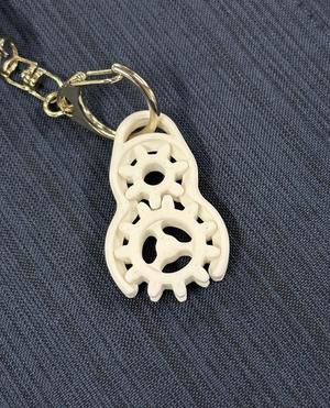 Gear fidget keyring