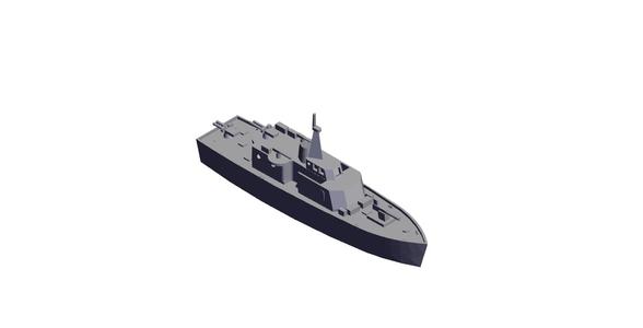 1/350 Scale 100 foot Patrol Motor Gunboat.stl