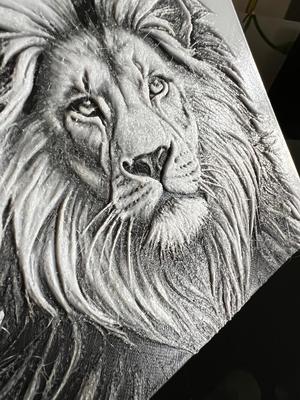 Hueforge Loewe-Lion from photographed Image